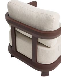 Loungefauteuil NERANO - Bruin KAV O00661FA09