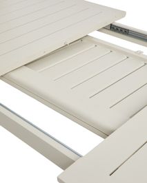 Uitschuifbare tuintafel LIVORNO - Beige KAV O00644RR39