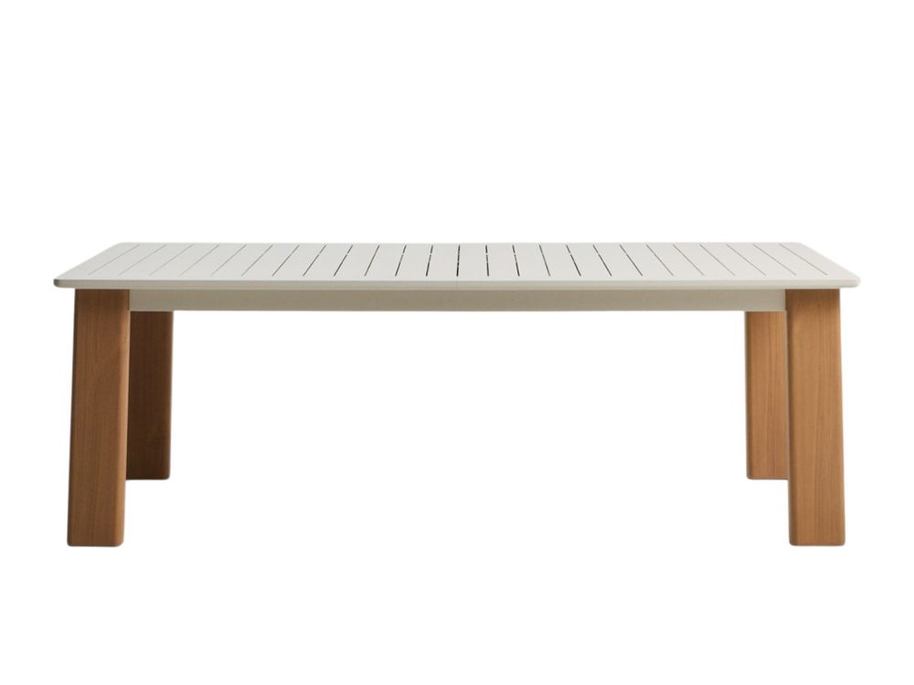 Uitschuifbare tuintafel LIVORNO - Beige KAV O00644RR39