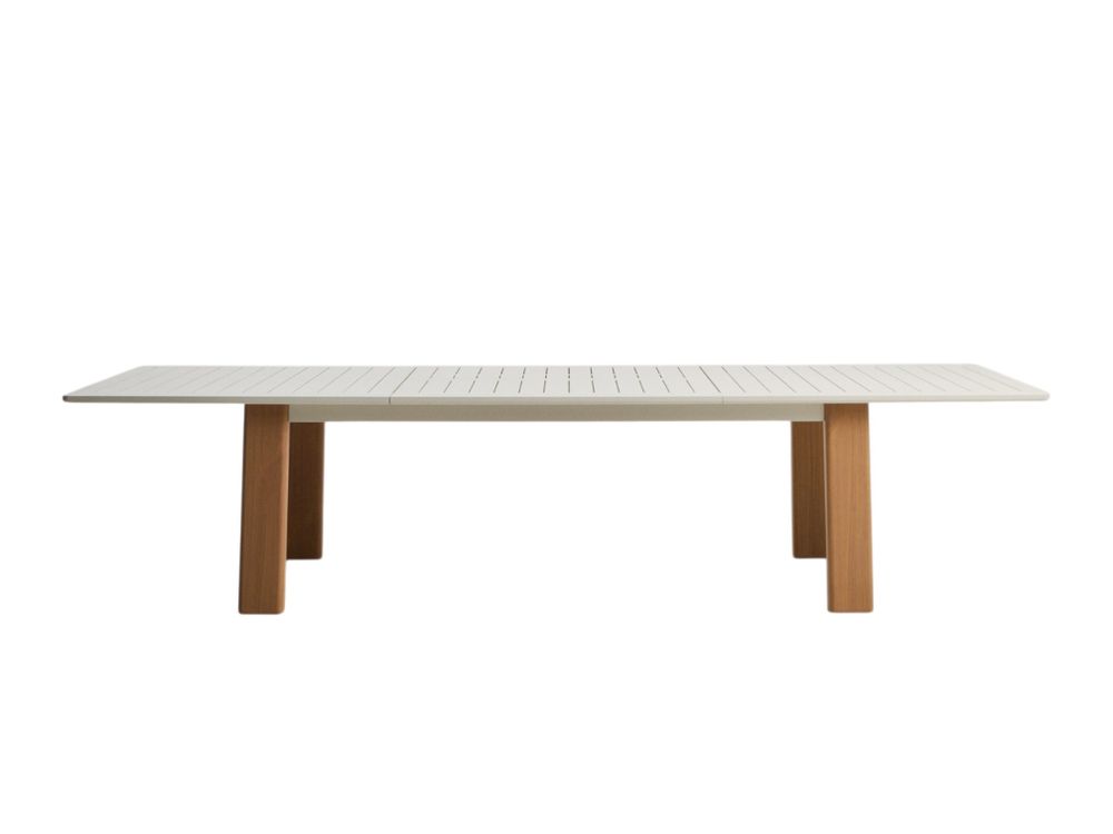 Uitschuifbare tuintafel LIVORNO - Beige KAV O00644RR39