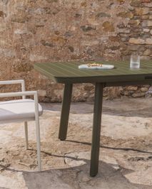 Uitschuifbare tuintafel IZOLA - Groen KAV O00400RR19