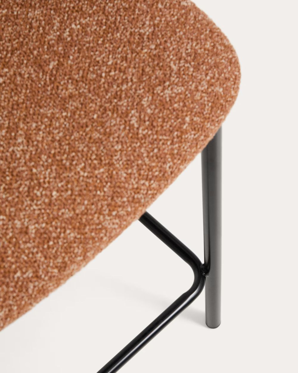 Barstoel CISELIA - Terracotta chenille KAV CC3001VS11H