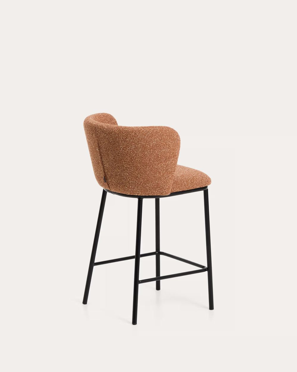 Barstoel CISELIA - Terracotta chenille KAV CC3001VS11H