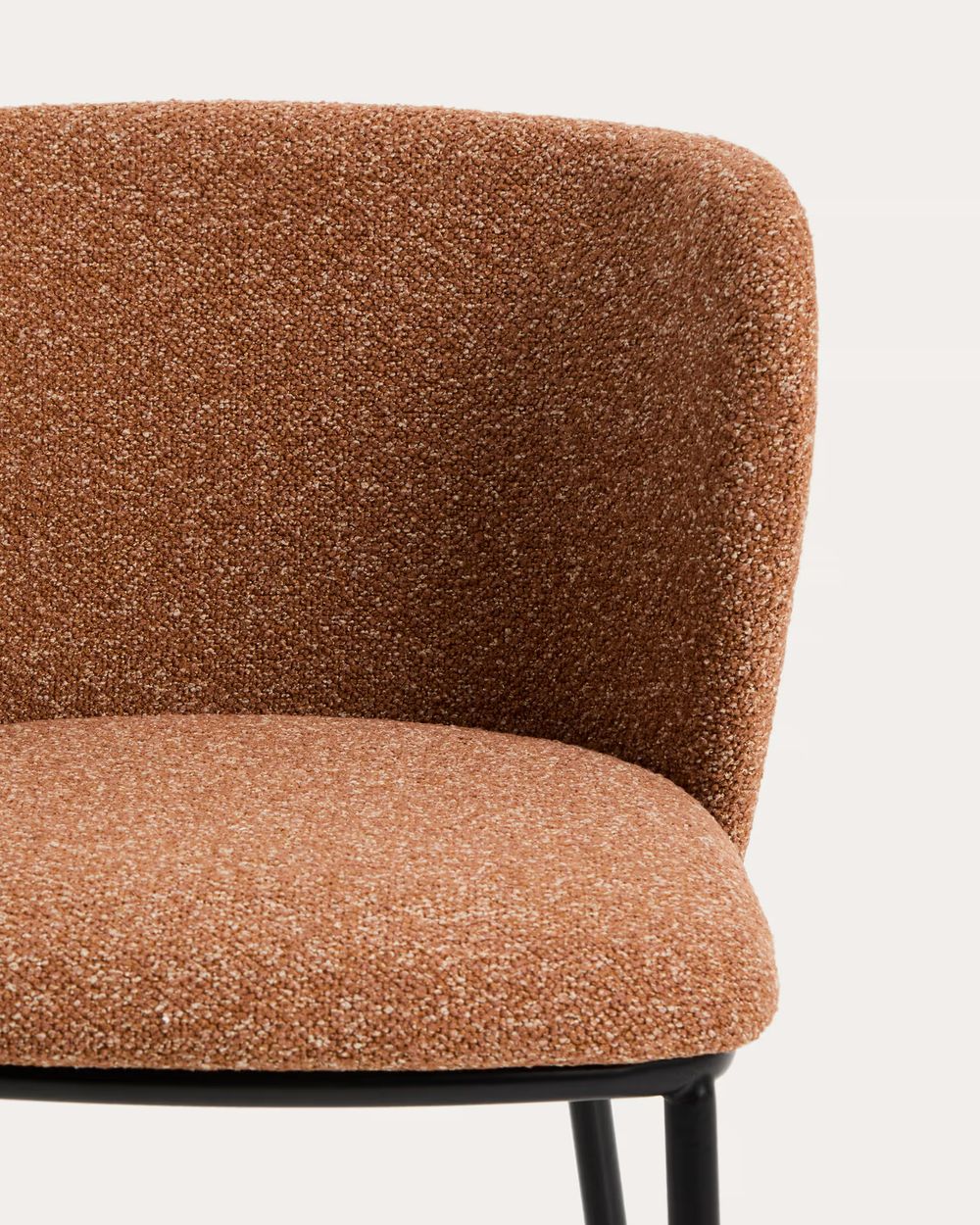 Barstoel CISELIA - Terracotta chenille KAV CC3001VS11H