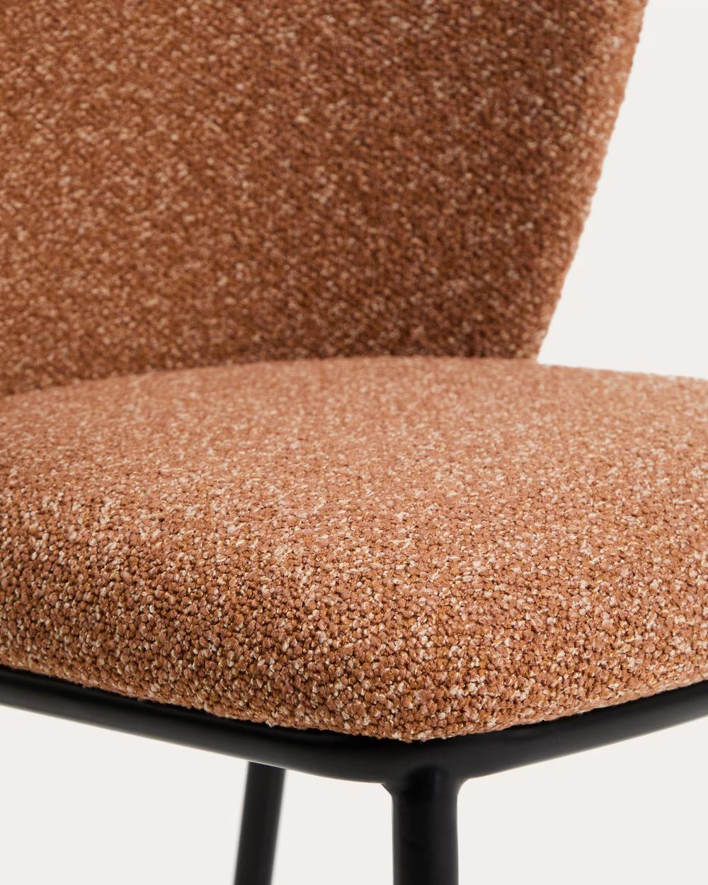 Barstoel CISELIA - Terracotta chenille KAV CC3001VS11H