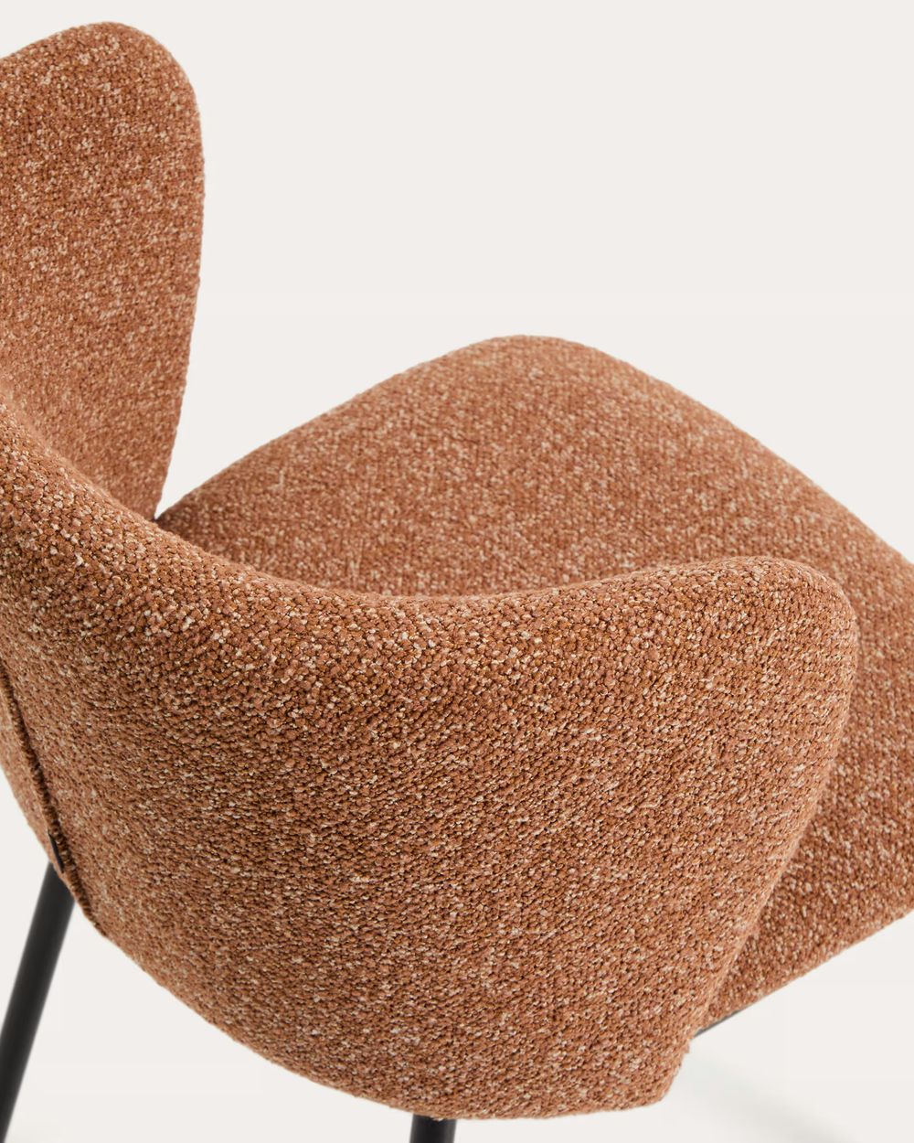 Barstoel CISELIA - Terracotta chenille KAV CC3001VS11H