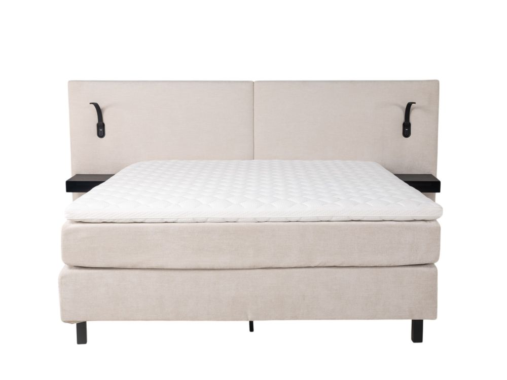 Boxspring incl. matras en topper LILLE - Pearl DOM-16-000017-GP2