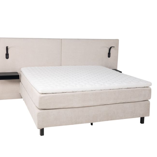 Boxspring incl. matras en topper LILLE - Pearl