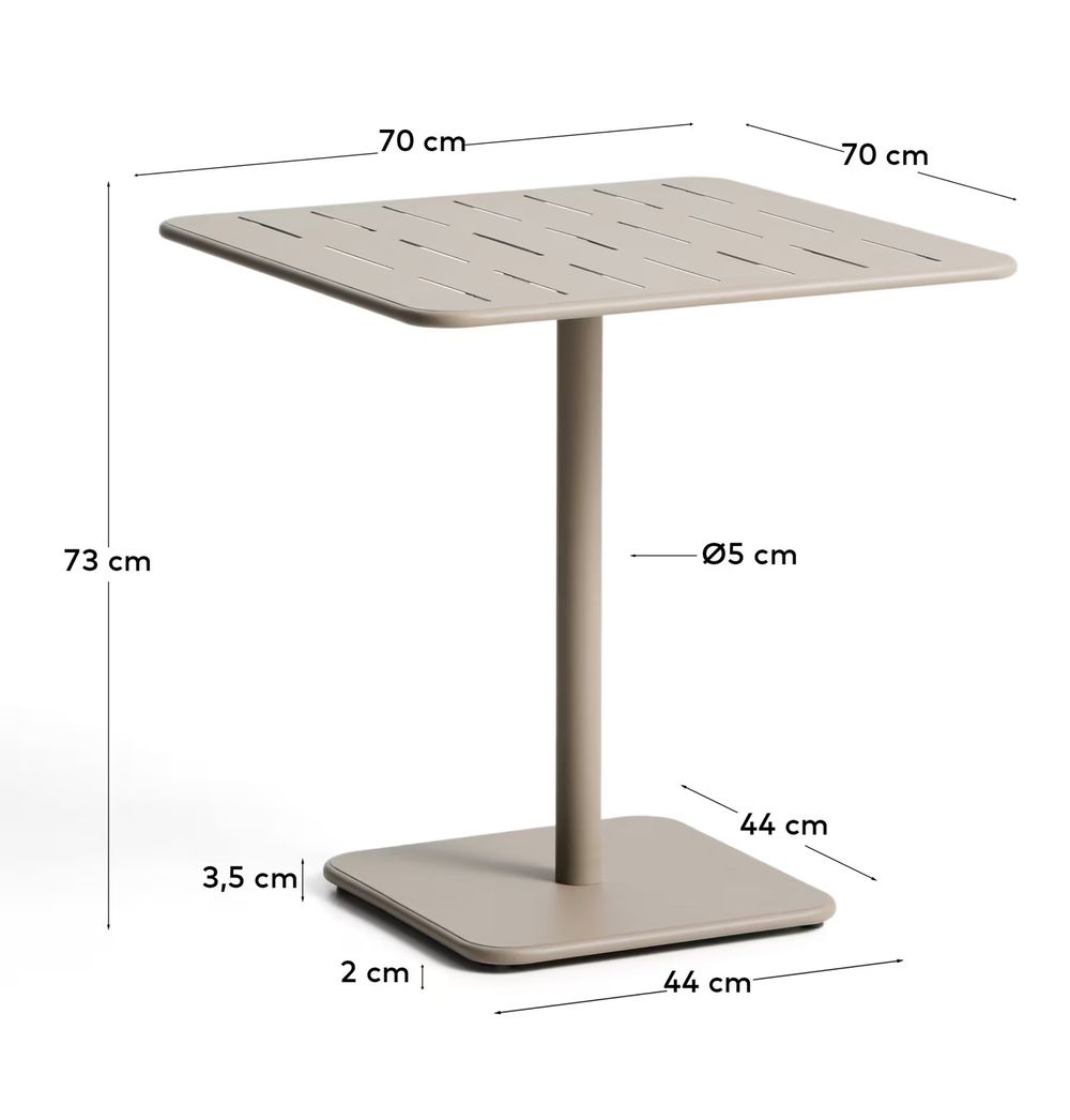 Tuintafel BRAI - Taupe KAV T00100RR12