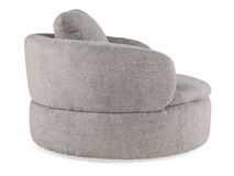 Draaifauteuil met voetbank BARI - Grijs C-HTL-12796-SET1