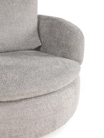 Draaifauteuil met voetbank BARI - Grijs C-HTL-12796-SET1