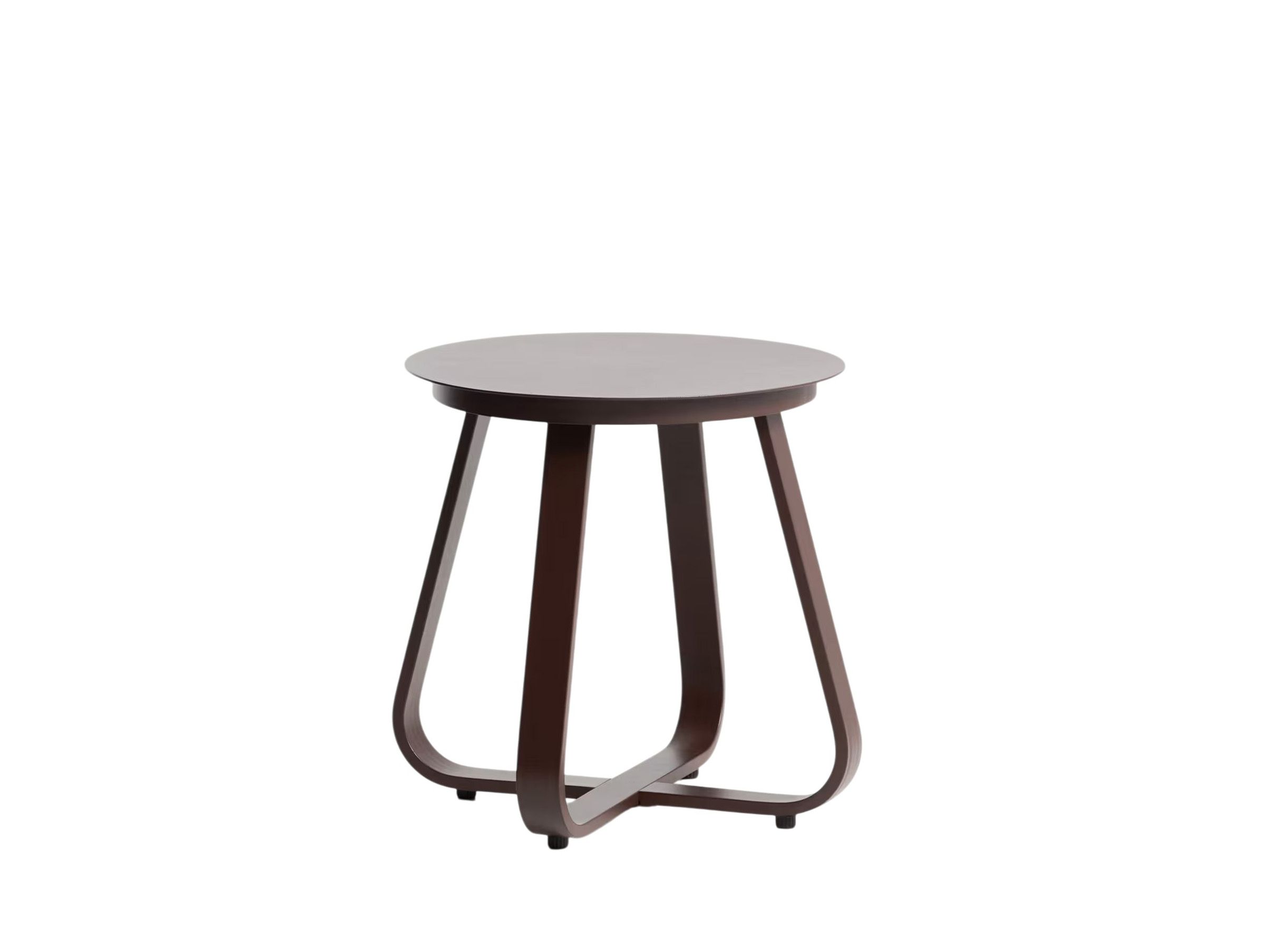 Bijzettafel TAMARIS - Bruin aluminium