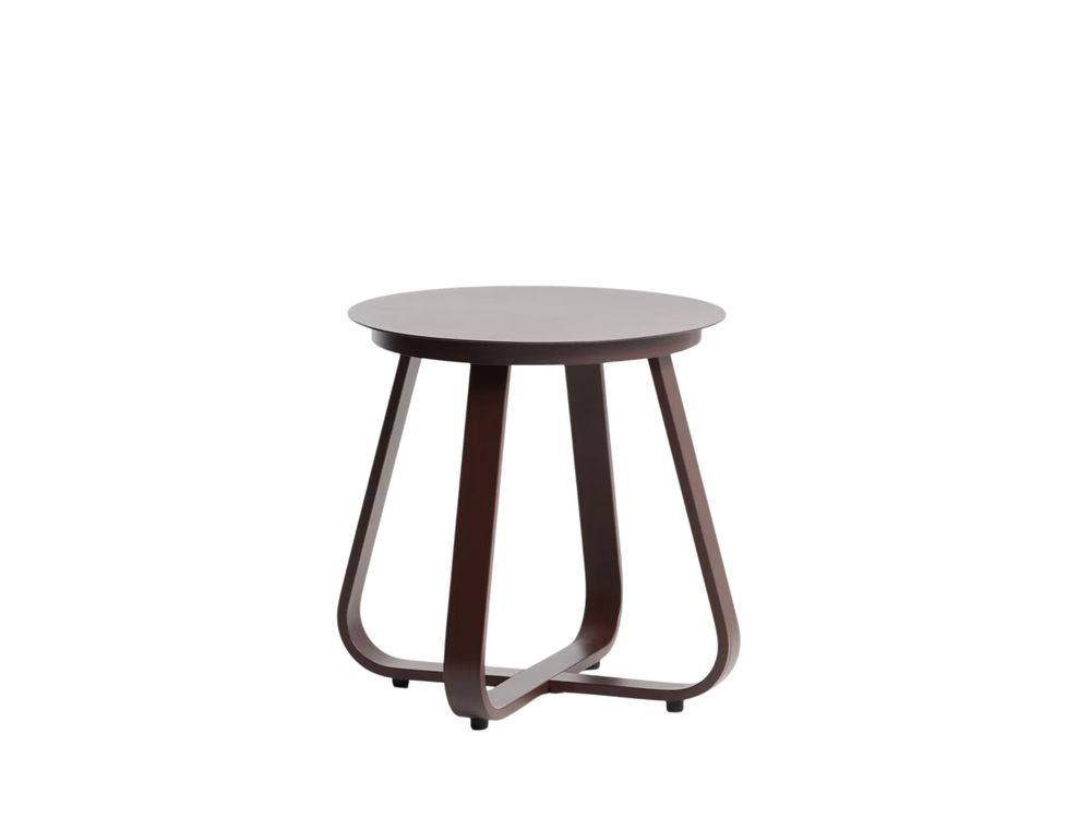 Bijzettafel TAMARIS - Bruin aluminium KAV O00663RR09