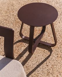Bijzettafel TAMARIS - Bruin aluminium KAV O00663RR09