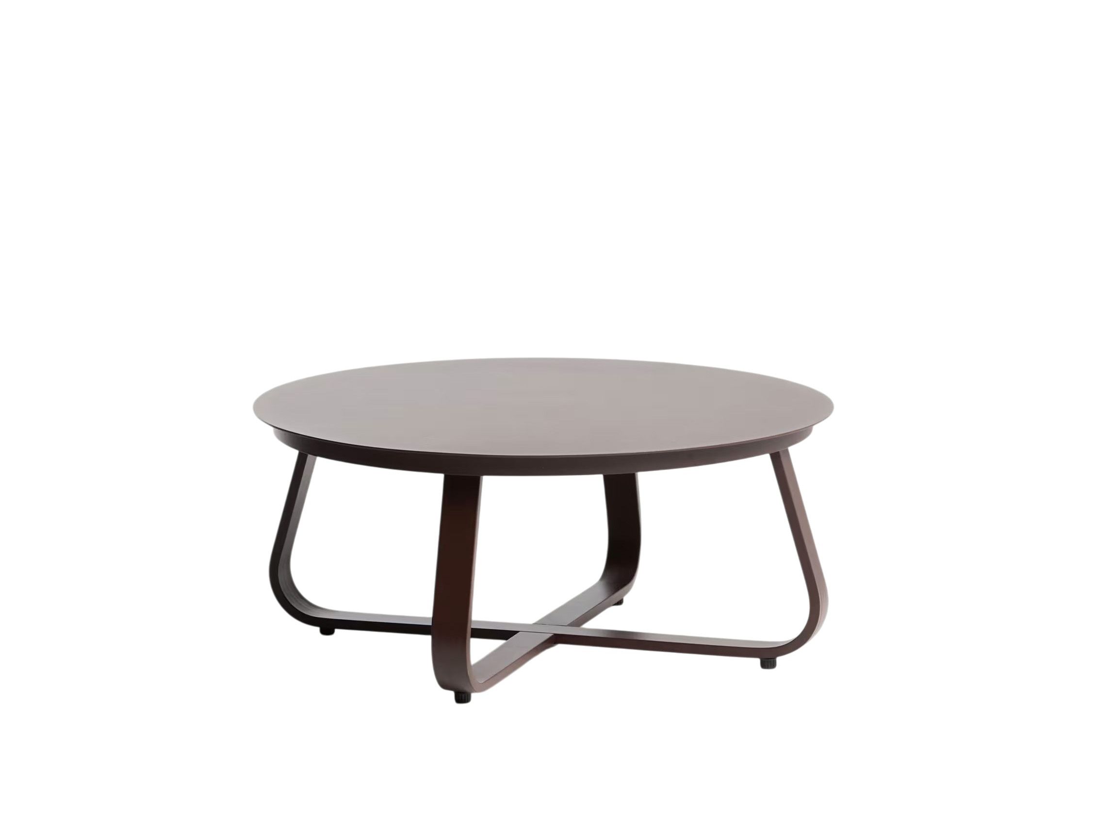 Salontafel TAMARIS - Bruin aluminium