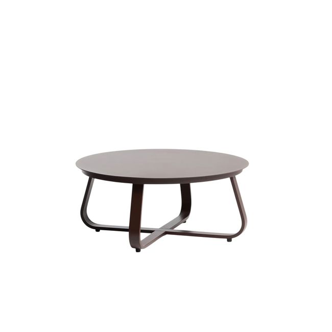 Salontafel TAMARIS - Bruin aluminium