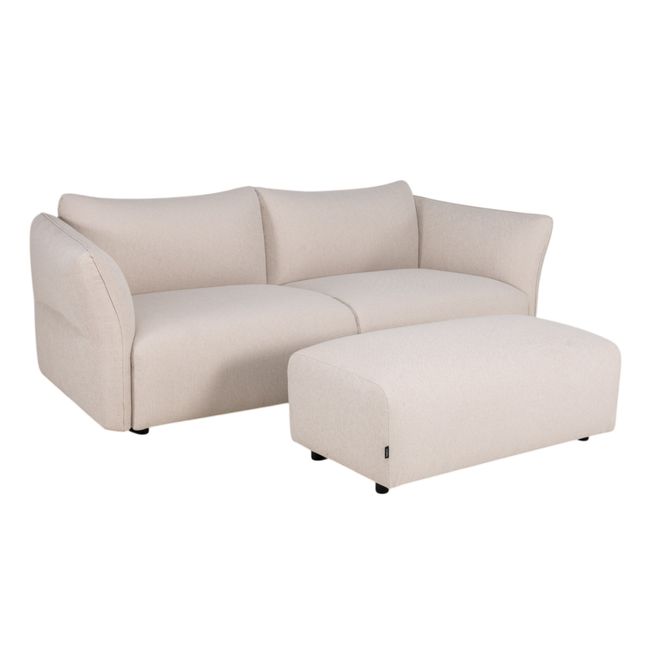 3-zit met voetbank MELFI - Beige