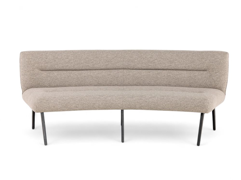 Set van eetkamerbank en 3 armstoelen LUNA - Bruin C-PRM-7-SET2