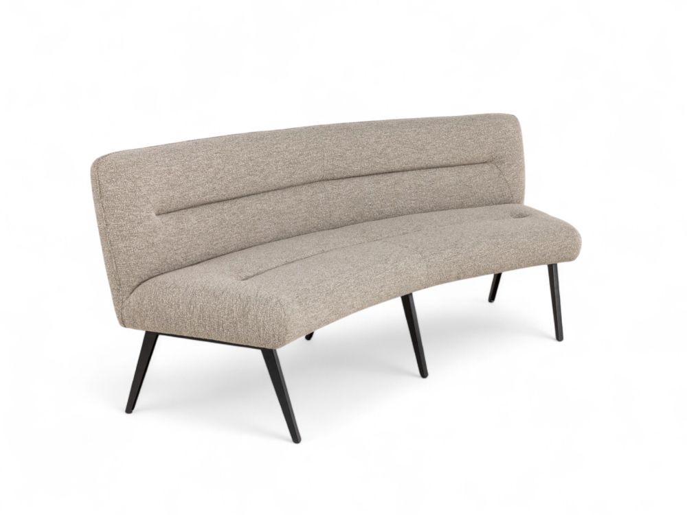 Set van eetkamerbank en 3 armstoelen LUNA - Bruin C-PRM-7-SET2