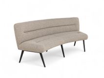 Set van eetkamerbank en 3 armstoelen LUNA - Bruin C-PRM-7-SET2
