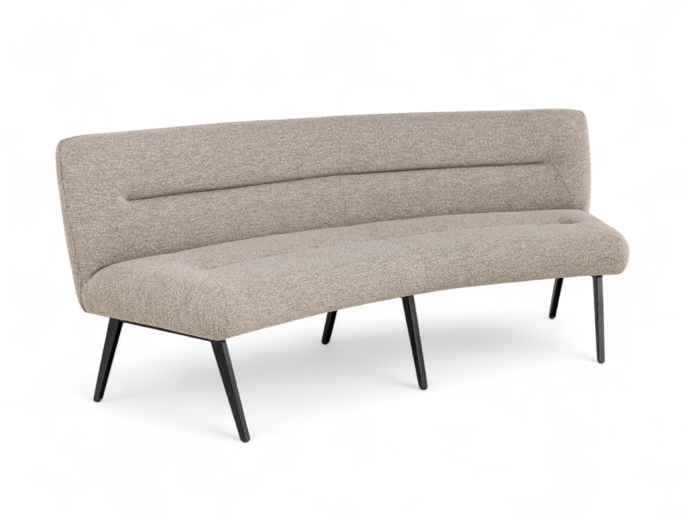 Set van eetkamerbank en 3 armstoelen LUNA - Bruin C-PRM-7-SET2