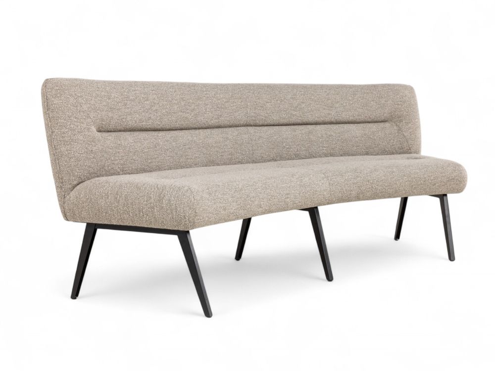 Set van eetkamerbank en 3 armstoelen LUNA - Bruin C-PRM-7-SET2