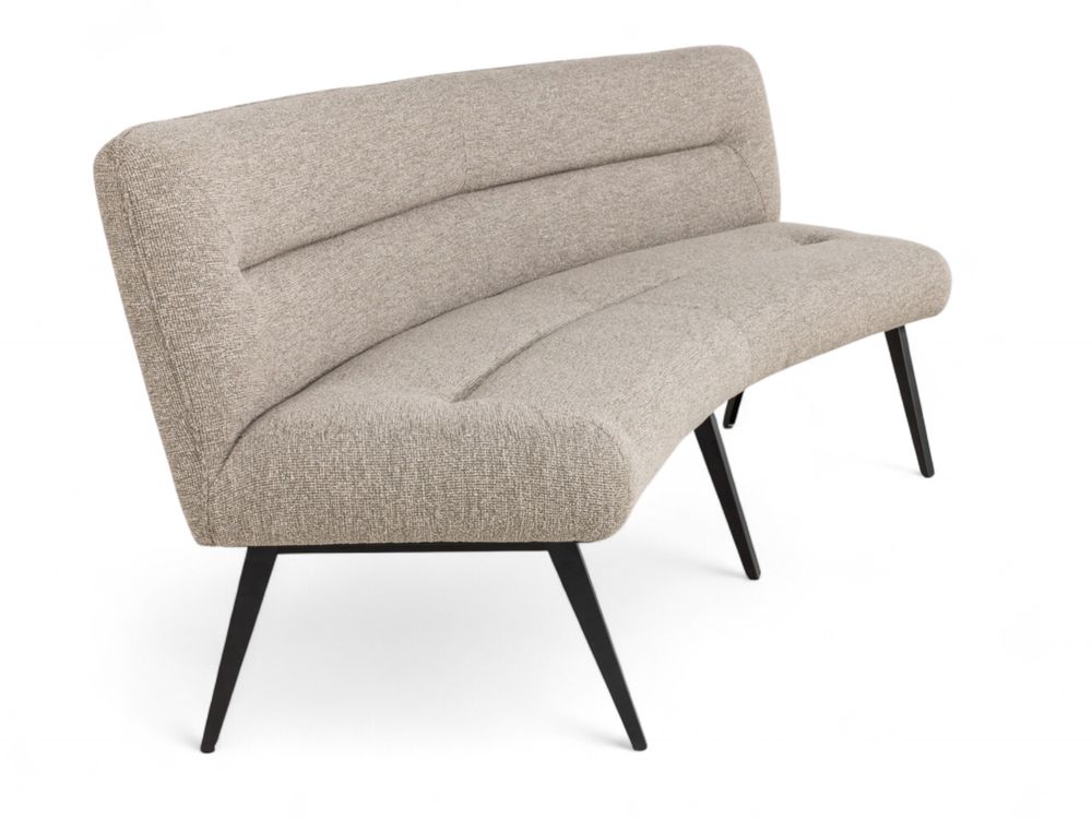 Set van eetkamerbank en 3 armstoelen LUNA - Bruin C-PRM-7-SET2