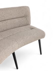 Set van eetkamerbank en 3 armstoelen LUNA - Bruin C-PRM-7-SET2