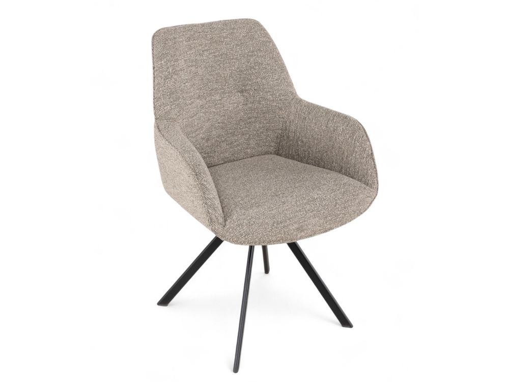 Set van eetkamerbank en 3 armstoelen LUNA - Bruin C-PRM-7-SET2