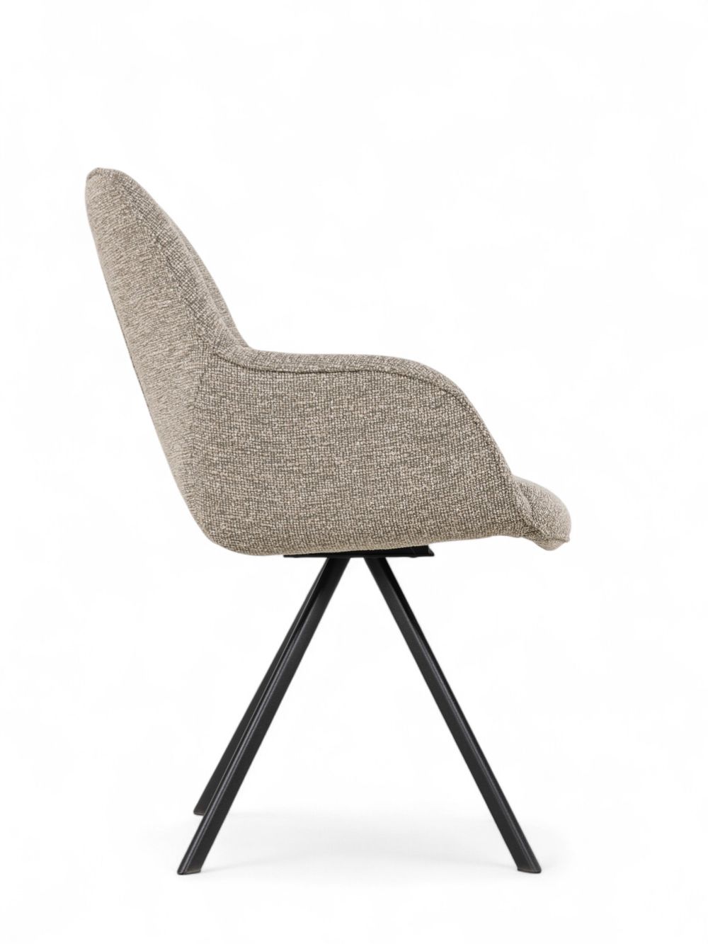 Set van eetkamerbank en 3 armstoelen LUNA - Bruin C-PRM-7-SET2
