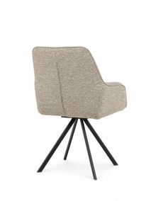 Set van eetkamerbank en 3 armstoelen LUNA - Bruin C-PRM-7-SET2