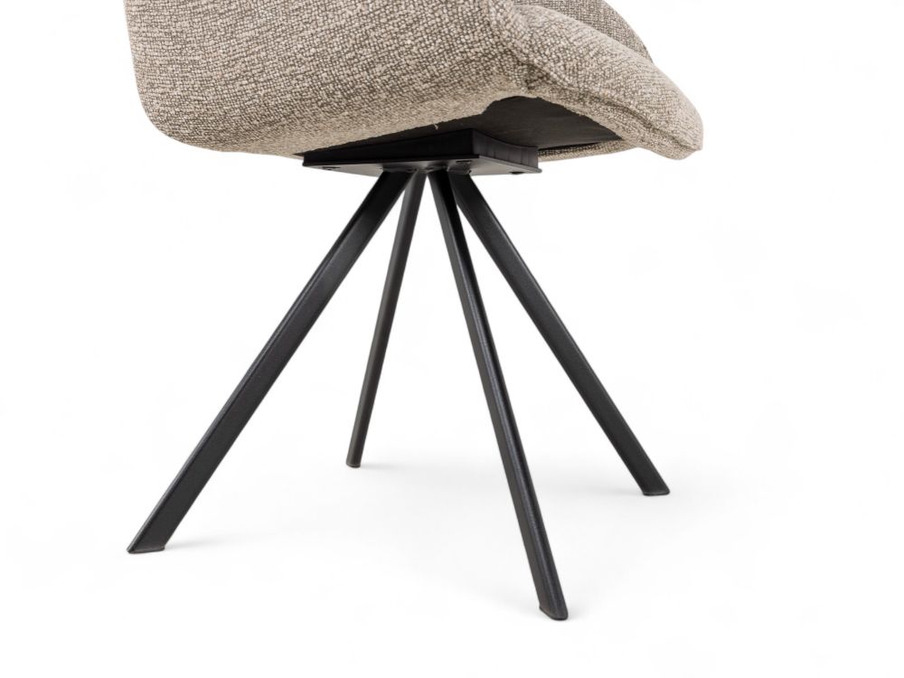 Set van eetkamerbank en 3 armstoelen LUNA - Bruin C-PRM-7-SET2