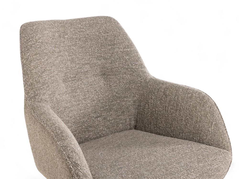 Set van eetkamerbank en 3 armstoelen LUNA - Bruin C-PRM-7-SET2