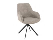 Set van eetkamerbank en 3 armstoelen LUNA - Bruin C-PRM-7-SET2