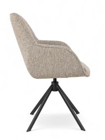 Set van eetkamerbank en 3 armstoelen LUNA - Bruin C-PRM-7-SET2