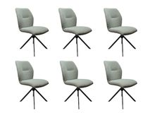 Set van 6 draaibare eetkamerstoelen BRIGITA - Groe C-PRM-8-SET2