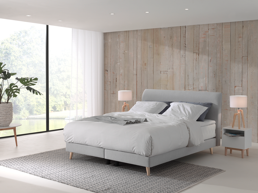 Boxspring SCANDINAVIA incl. matras en topper 160x2 PVK SC BX16MT