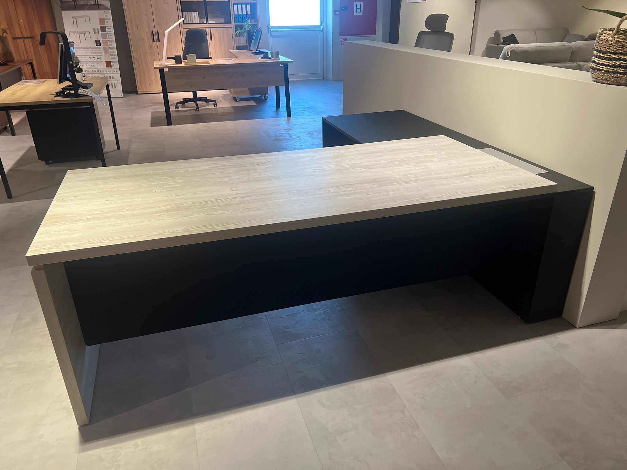 Hoekbureau G3 - Hout/Zwart