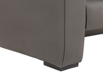 3-zit met elektr. relaxen PLINIO - Grijs leder C-CAL-166-HKS1