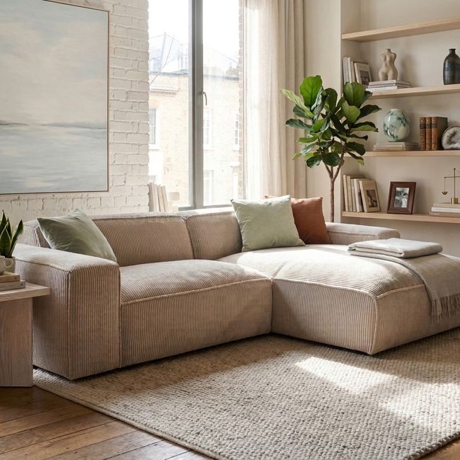 Hoekzetel BORAS - Beige
