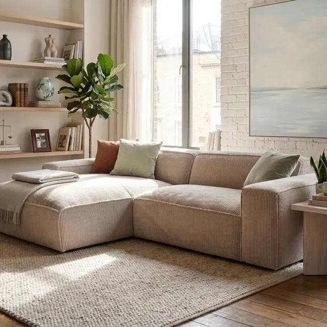 Hoekzetel BORAS - Beige