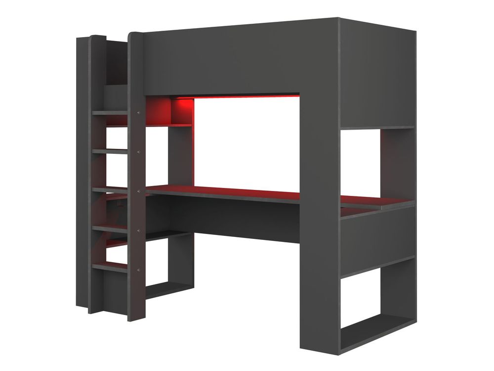 Hoogslaper met bureau BO5 - Antraciet TRA-5-000001