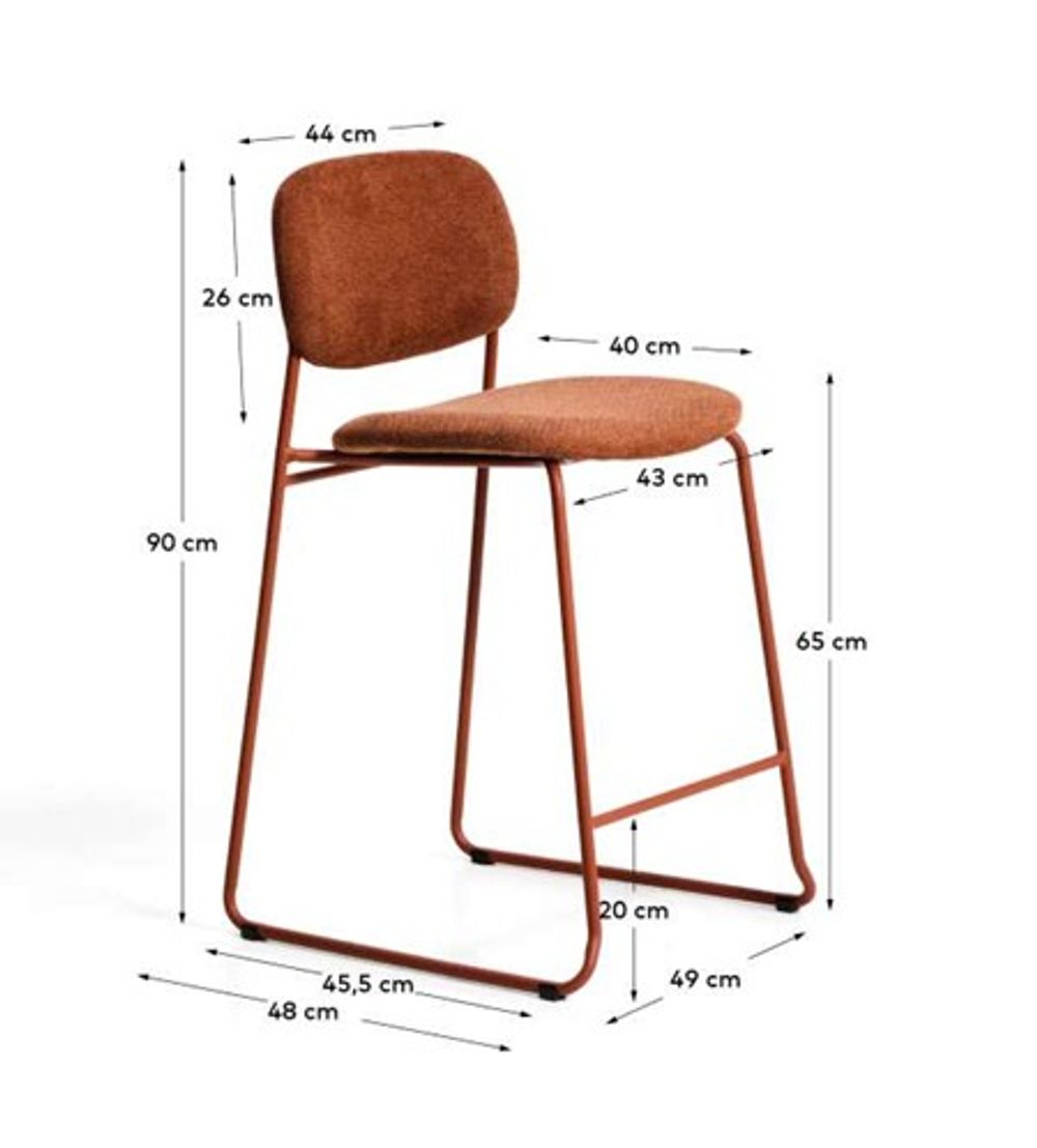 Barstoel MELI - Terracotta KAV C00325UP59