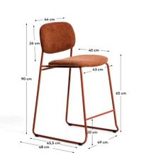 Barstoel MELI - Terracotta KAV C00325UP59