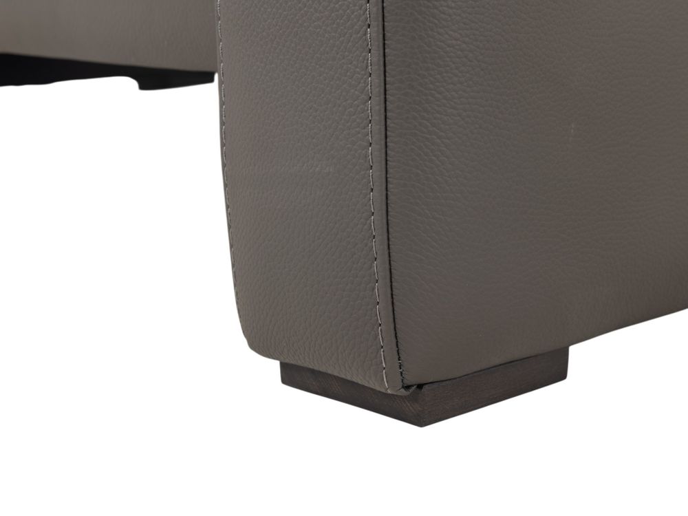 2-zit PLINIO - Grijs leder CAL-166-000036-10-GS327