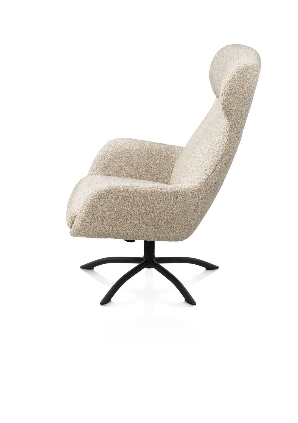 Draaifauteuil met voetbank LOMI - Beige XOO 43098-BEI