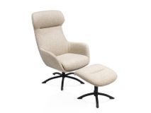 Draaifauteuil met voetbank LOMI - Beige XOO 43098-BEI
