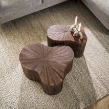 Set van 2 salontafels MAYA - Massief teakhout espr ZLS 2724-19R