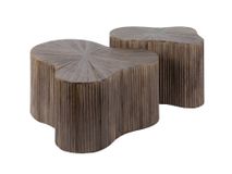 Set van 2 salontafels MAYA - Massief teakhout espr ZLS 2724-19R