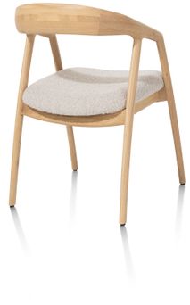 Armstoel DANTE - Eik / beige XOO 55143BEI